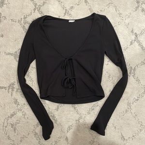 Aritzia Black Blouse